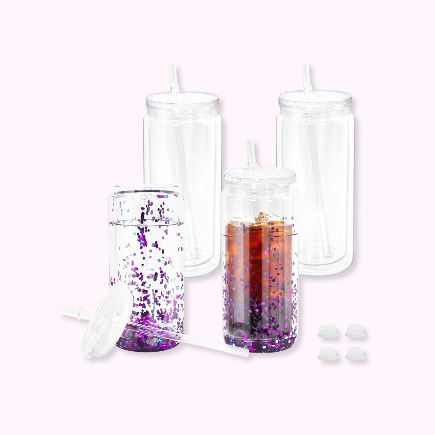 20oz acrylic snow globe cup