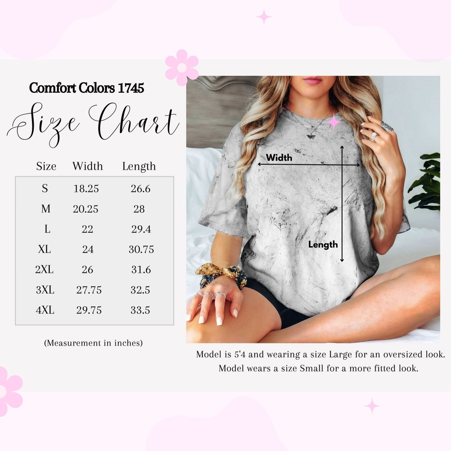 comfortcolorssizechart