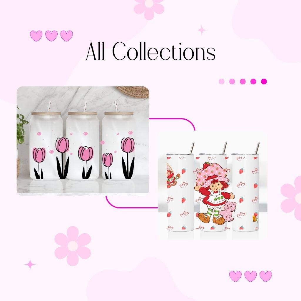 Coquette pink girly aesthetic soft girl drinkware mugs tumblers glassware