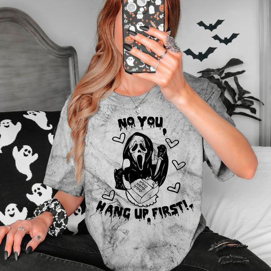 Ghostfaced graphic shirt for horror lovers and spooky girlies