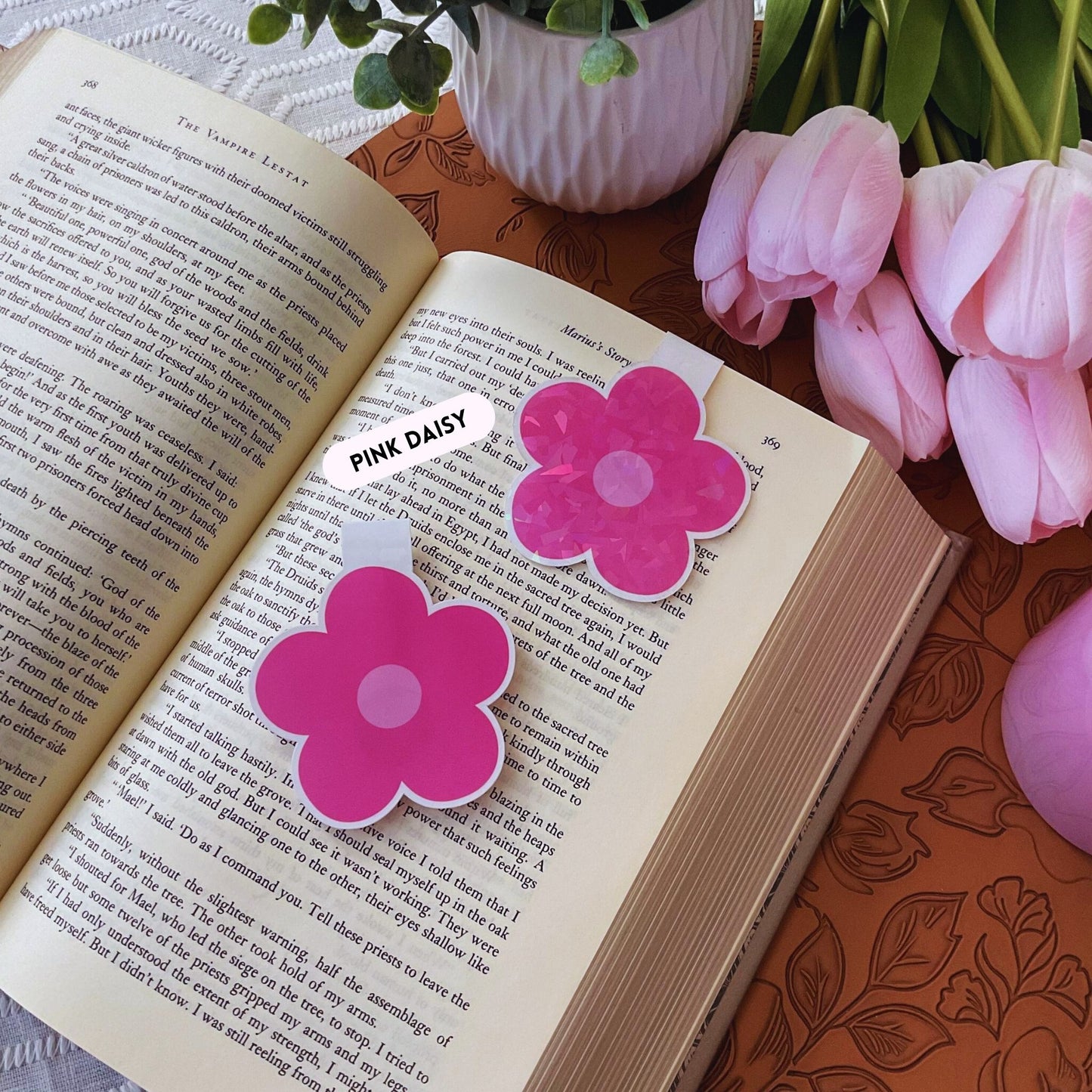 Pink Coquette Magnetic Bookmarks | Cute Bookish Bow, Strawberry, Cherry, Disco & Floral Designs