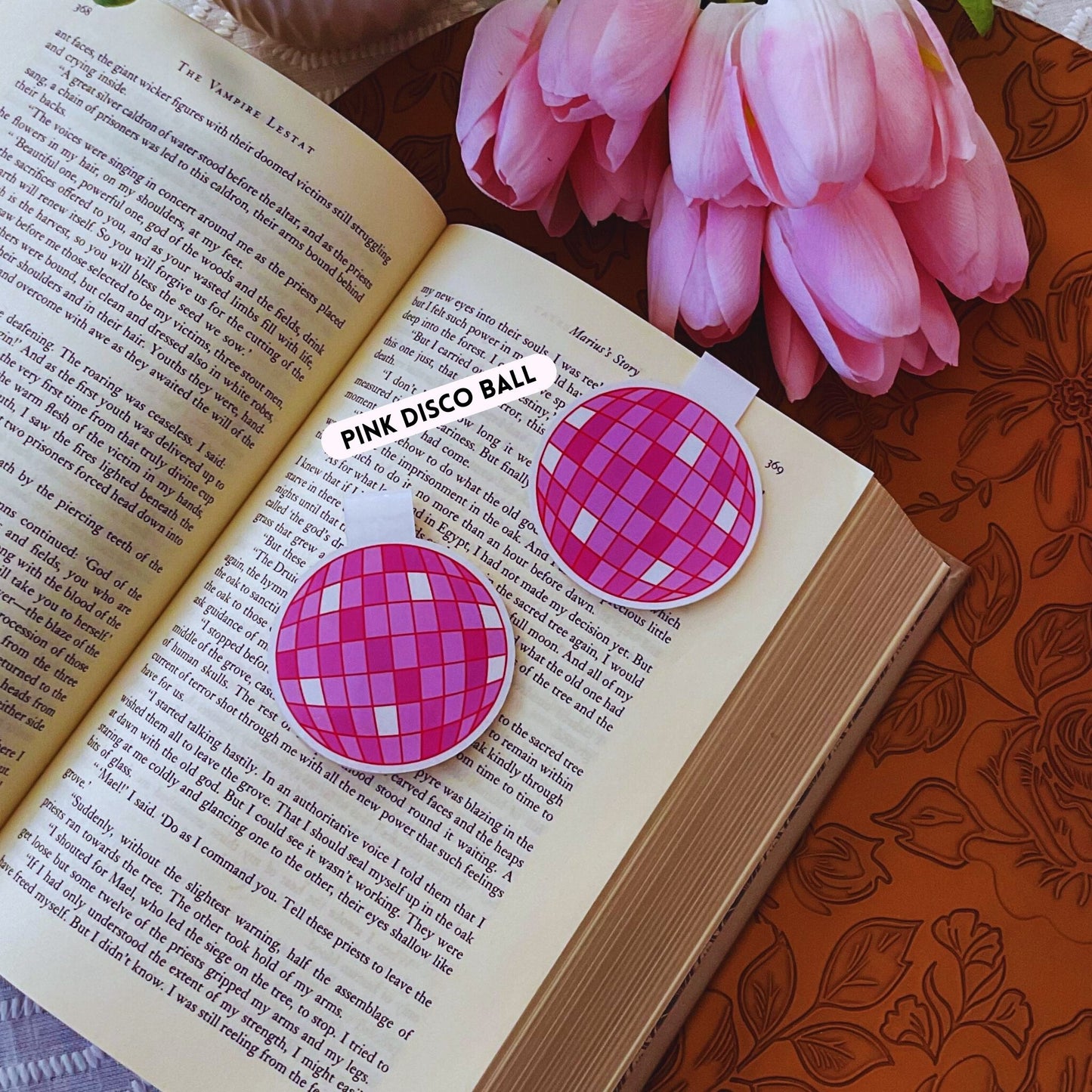 Pink Coquette Magnetic Bookmarks | Cute Bookish Bow, Strawberry, Cherry, Disco & Floral Designs